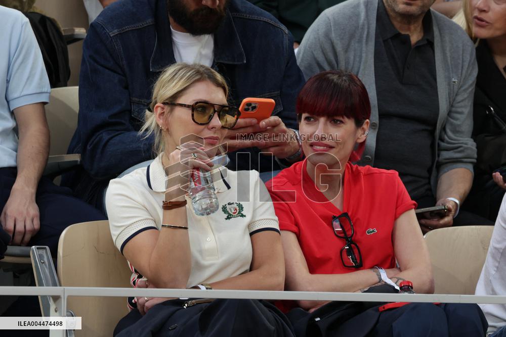 2025 French Open - Celebrities In Stand Night 5 NB