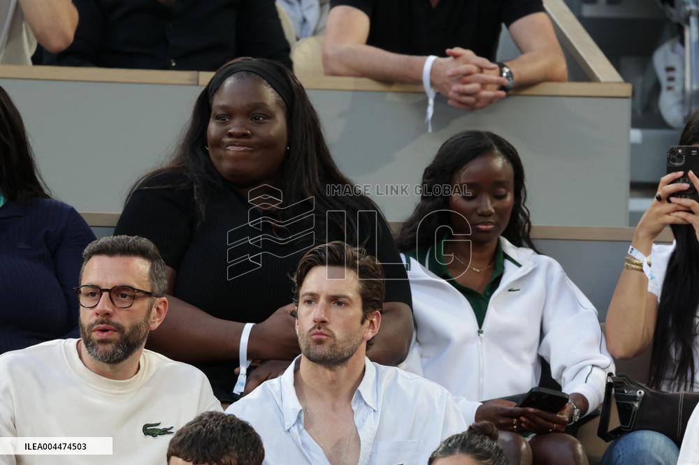 2025 French Open - Celebrities In Stand Night 5 NB