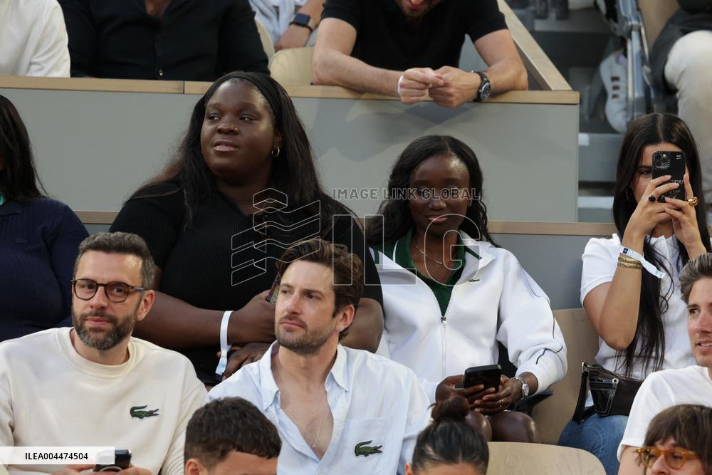 2025 French Open - Celebrities In Stand Night 5 NB