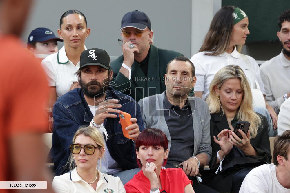 2025 French Open - Celebrities In Stand Night 5 NB
