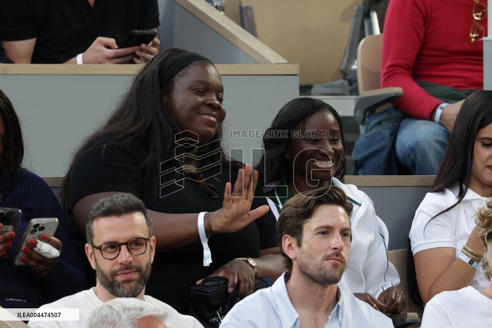 2025 French Open - Celebrities In Stand Night 5 NB
