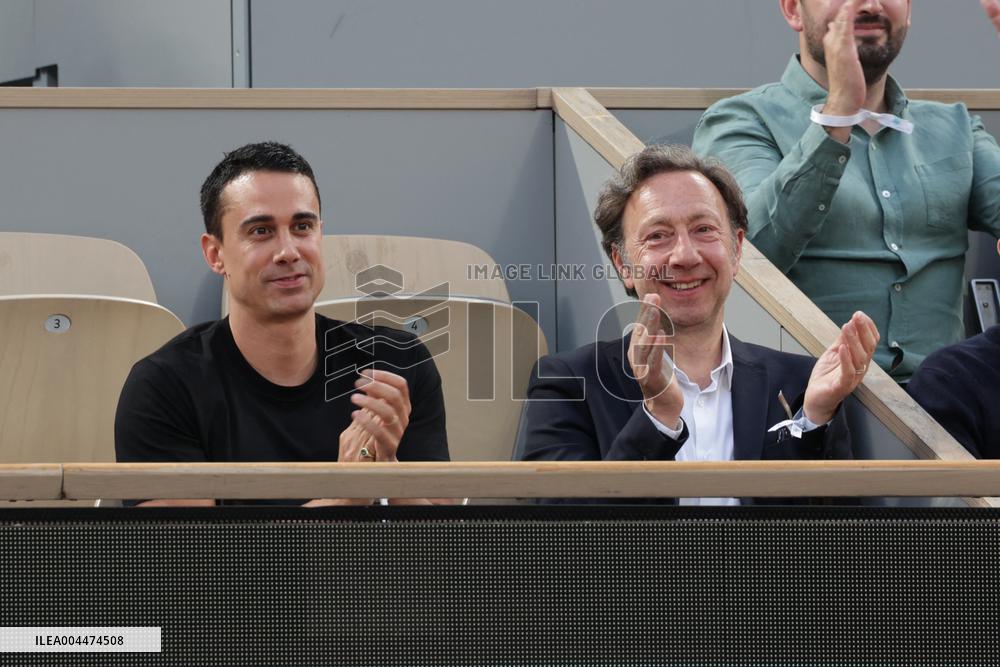 2025 French Open - Celebrities In Stand Night 5 NB