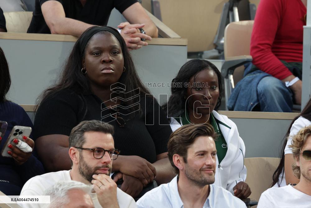 2025 French Open - Celebrities In Stand Night 5 NB
