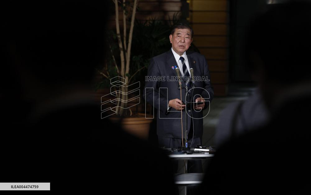 Japan PM Ishiba after phone talks with U.S. president