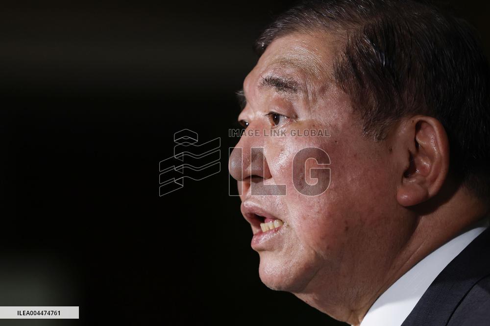 Japan PM Ishiba after phone talks with U.S. president