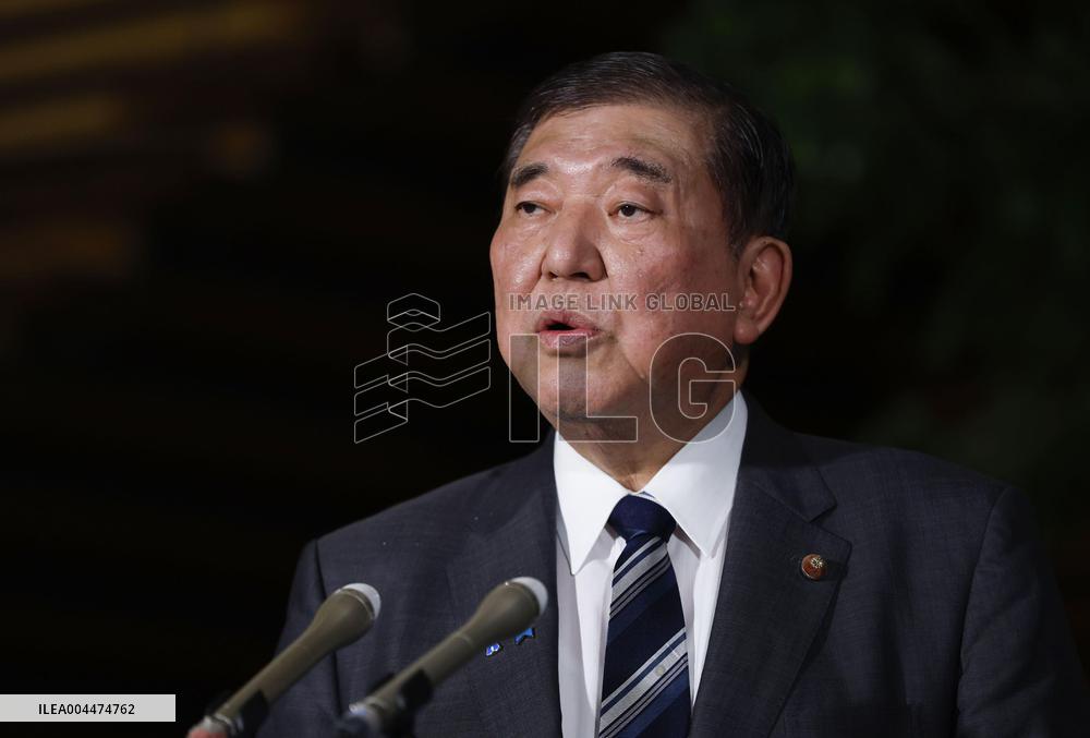 Japan PM Ishiba after phone talks with U.S. president