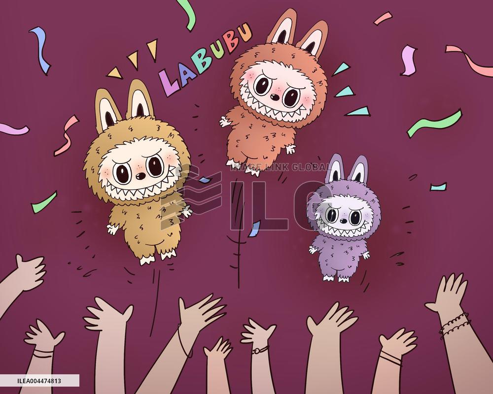 Illustration Popmart Labubu