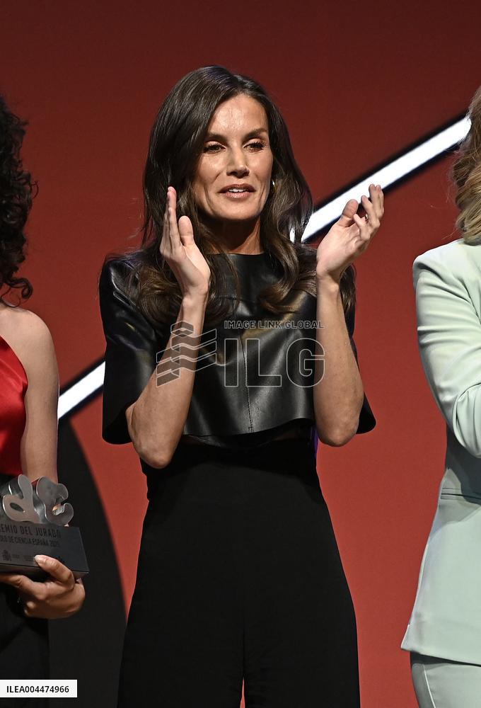 Queen Letizia At Solo de Ciencia Final - Madrid