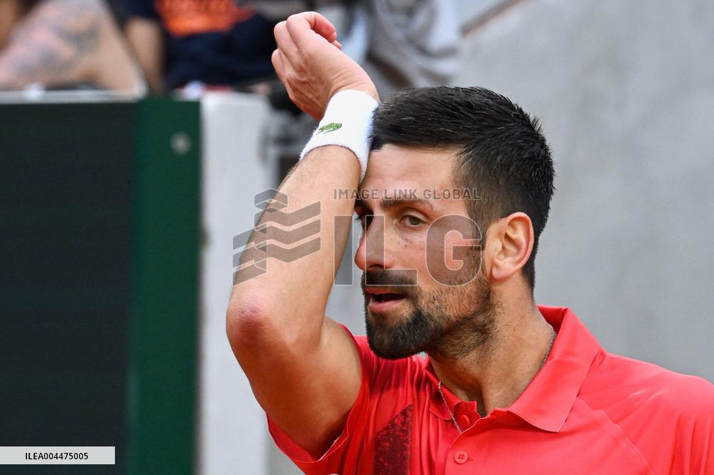 French Open - Novak Djokovic Defeats Corentin Moutet