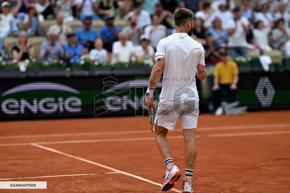 French Open - Novak Djokovic Defeats Corentin Moutet