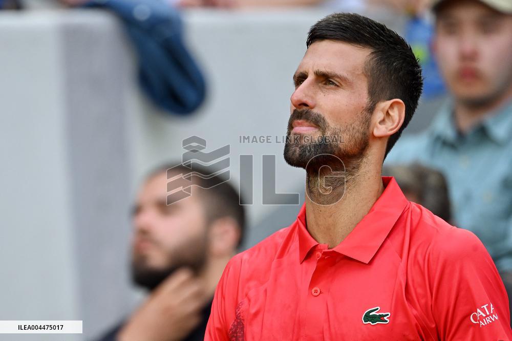 French Open - Novak Djokovic Defeats Corentin Moutet