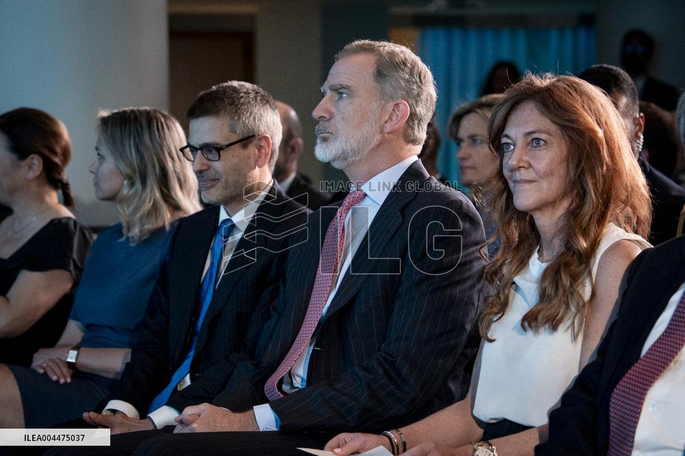 King Felipe At CREO Forum Conference - Madrid