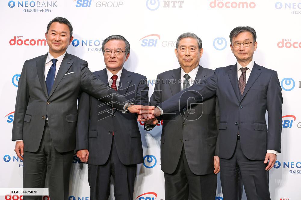 NTT DOCOMO press conference on acquisition of SBI Sumishin Net Bank