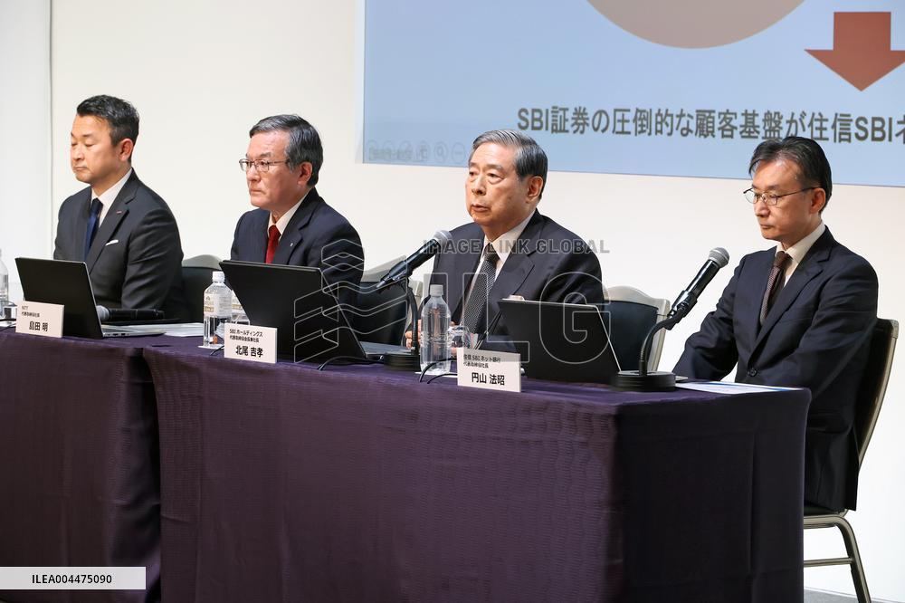 NTT DOCOMO press conference on acquisition of SBI Sumishin Net Bank