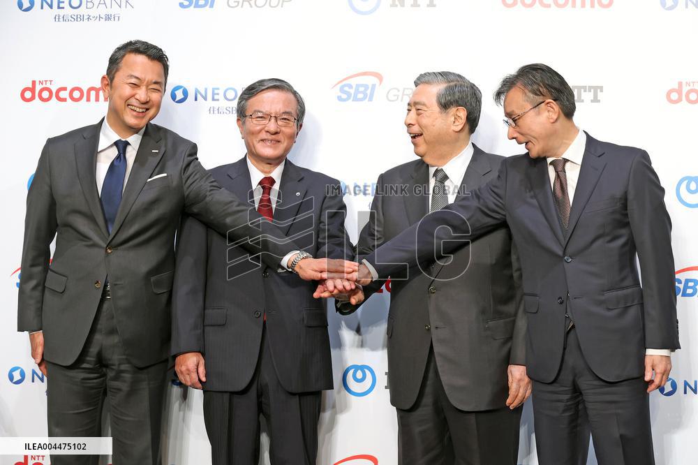 NTT DOCOMO press conference on acquisition of SBI Sumishin Net Bank