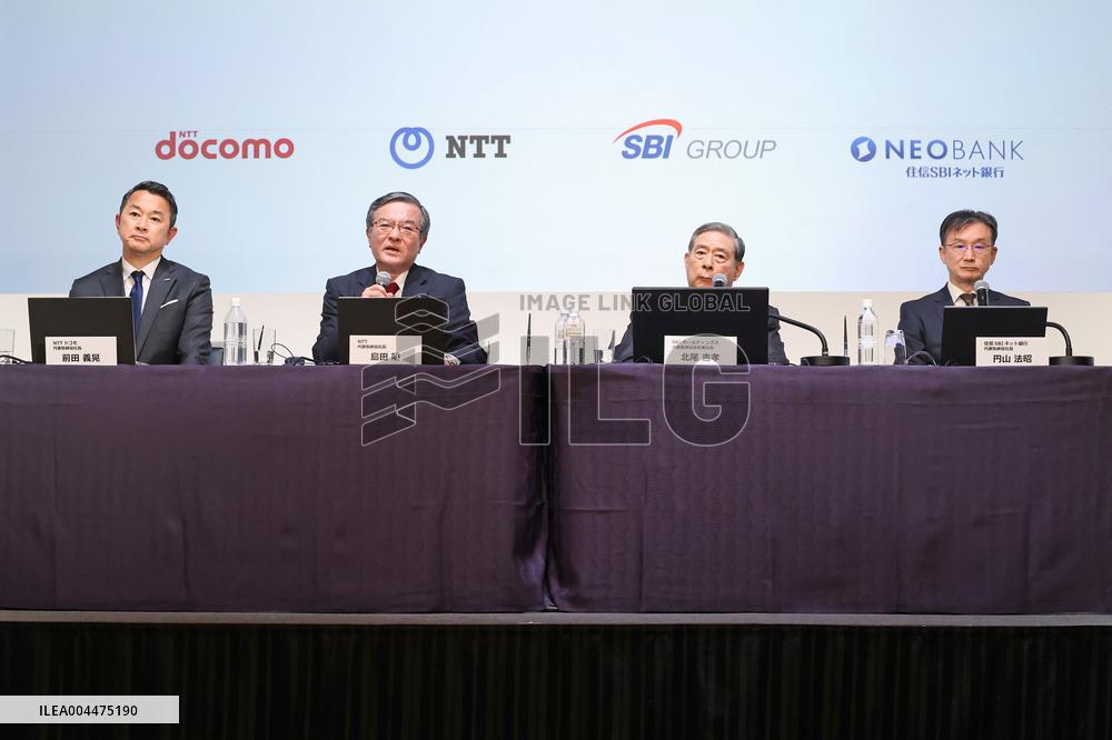 NTT DOCOMO press conference on acquisition of SBI Sumishin Net Bank