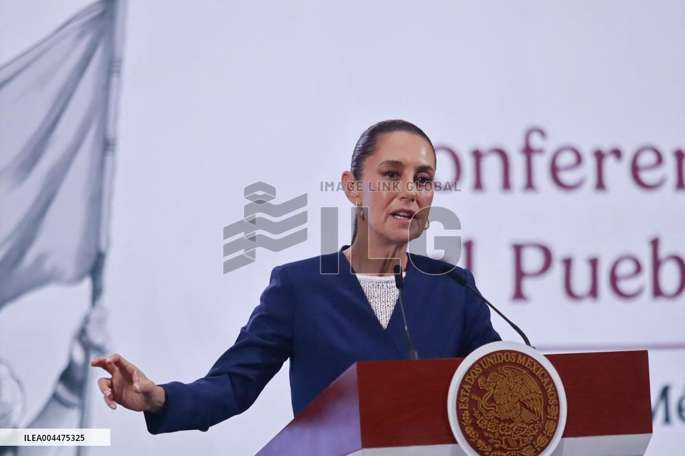 President Claudia Sheinbaum Holds Briefing - Mexico City