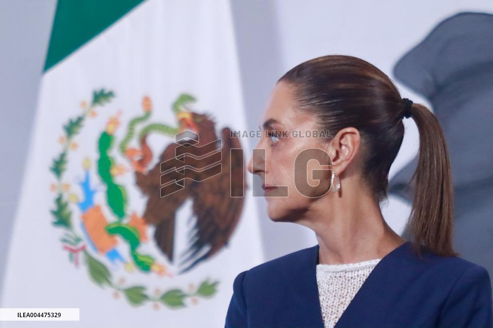 President Claudia Sheinbaum Holds Briefing - Mexico City