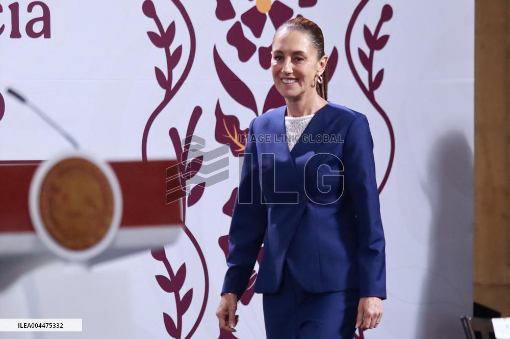President Claudia Sheinbaum Holds Briefing - Mexico City