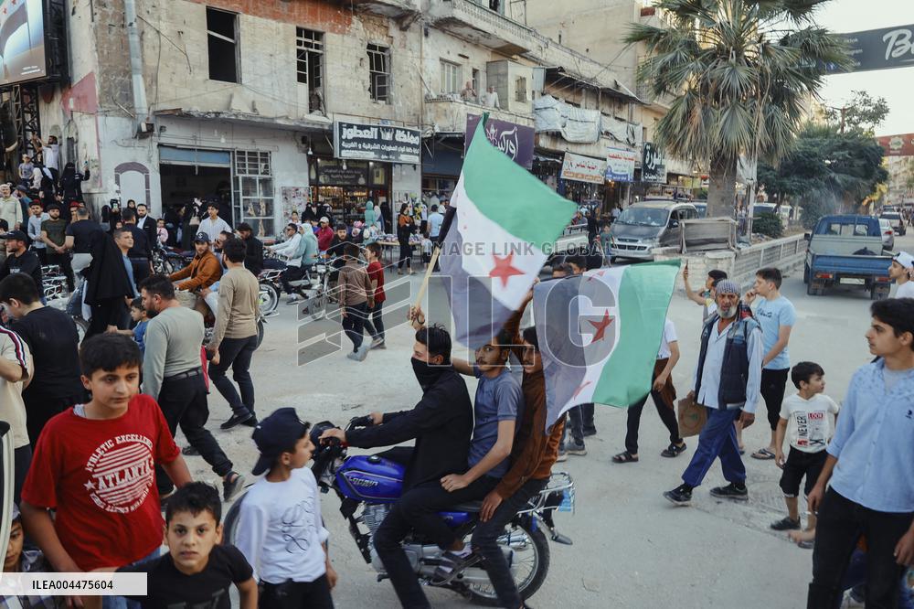 Syrians Celebrate 10 Years Since Ariha Liberation
