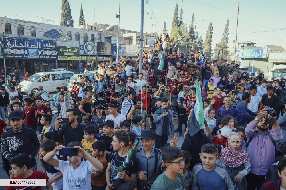 Syrians Celebrate 10 Years Since Ariha Liberation