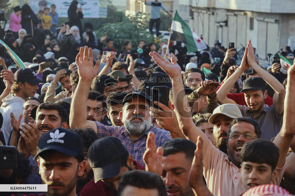 Syrians Celebrate 10 Years Since Ariha Liberation