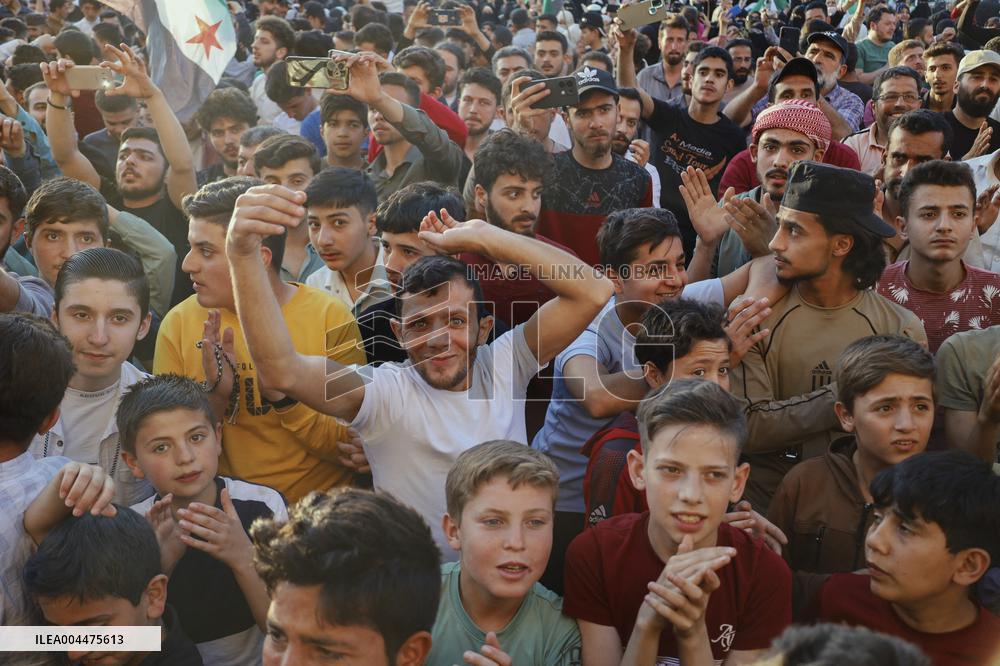 Syrians Celebrate 10 Years Since Ariha Liberation