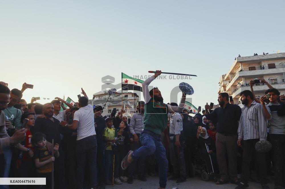 Syrians Celebrate 10 Years Since Ariha Liberation