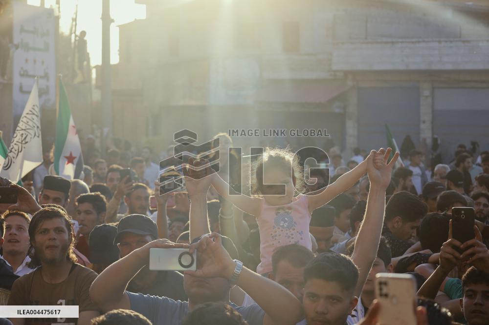 Syrians Celebrate 10 Years Since Ariha Liberation