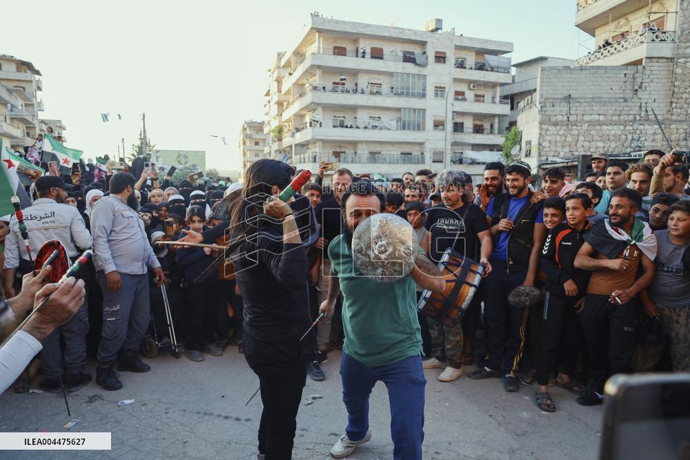 Syrians Celebrate 10 Years Since Ariha Liberation