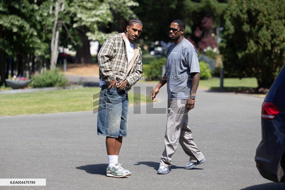 France Players arrives for Training - Clairefontaine-en-Yvelines
