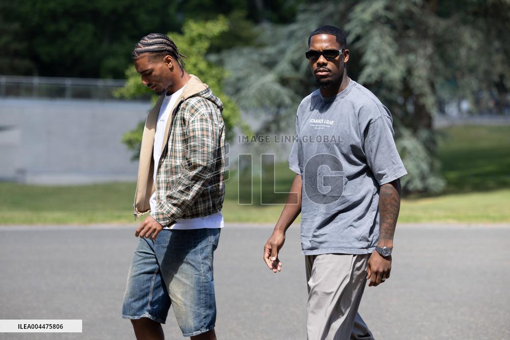 France Players arrives for Training - Clairefontaine-en-Yvelines
