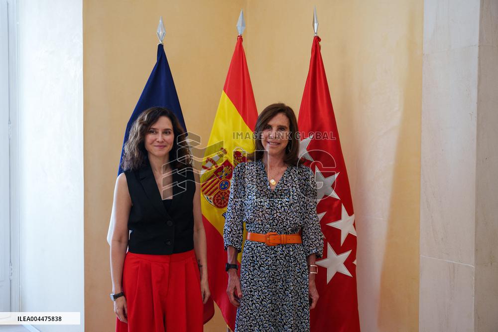 Ayuso Receives The French Ambassador To Spain - Madrid