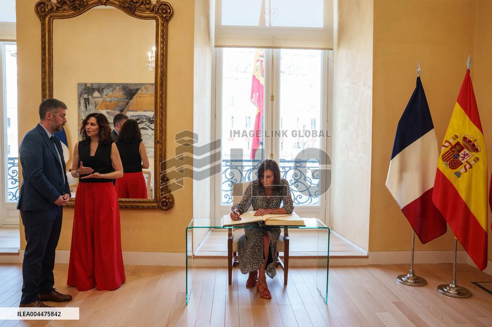Ayuso Receives The French Ambassador To Spain - Madrid