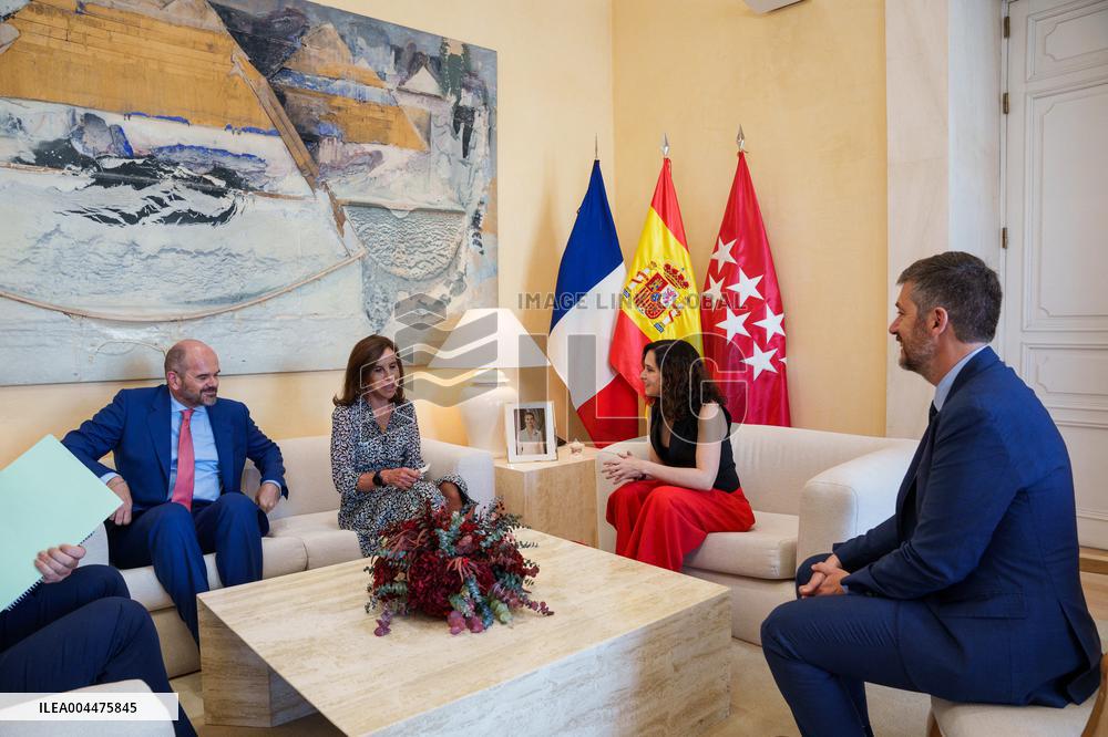 Ayuso Receives The French Ambassador To Spain - Madrid