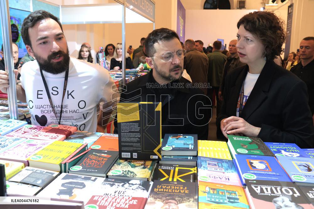 Ukraines President and First Lady visit Book Arsenal Festival in Kyiv