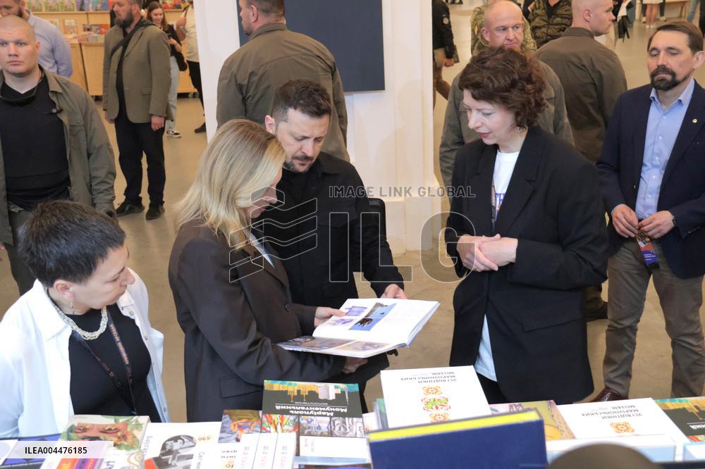 Ukraines President and First Lady visit Book Arsenal Festival in Kyiv