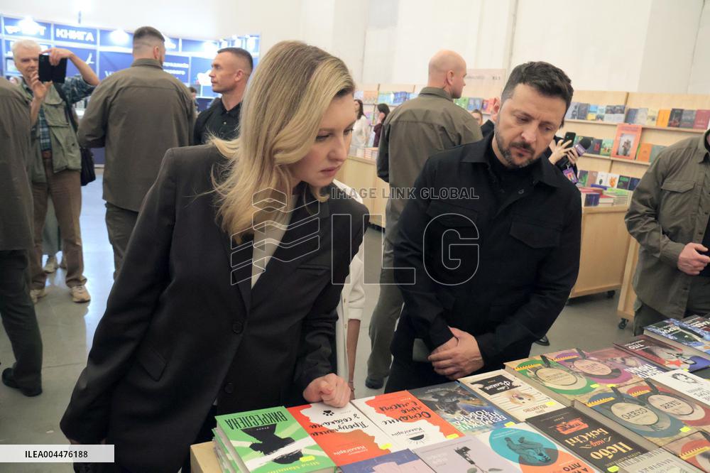 Ukraines President and First Lady visit Book Arsenal Festival in Kyiv