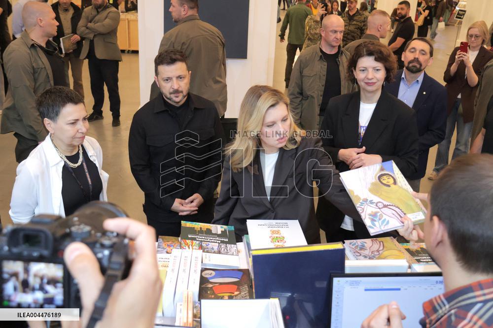 Ukraines President and First Lady visit Book Arsenal Festival in Kyiv