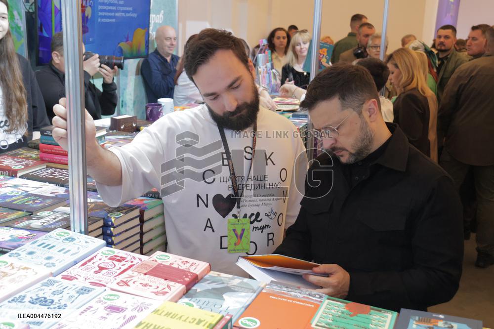 Ukraines President and First Lady visit Book Arsenal Festival in Kyiv