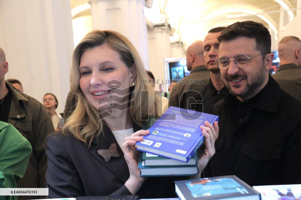 Ukraines President and First Lady visit Book Arsenal Festival in Kyiv