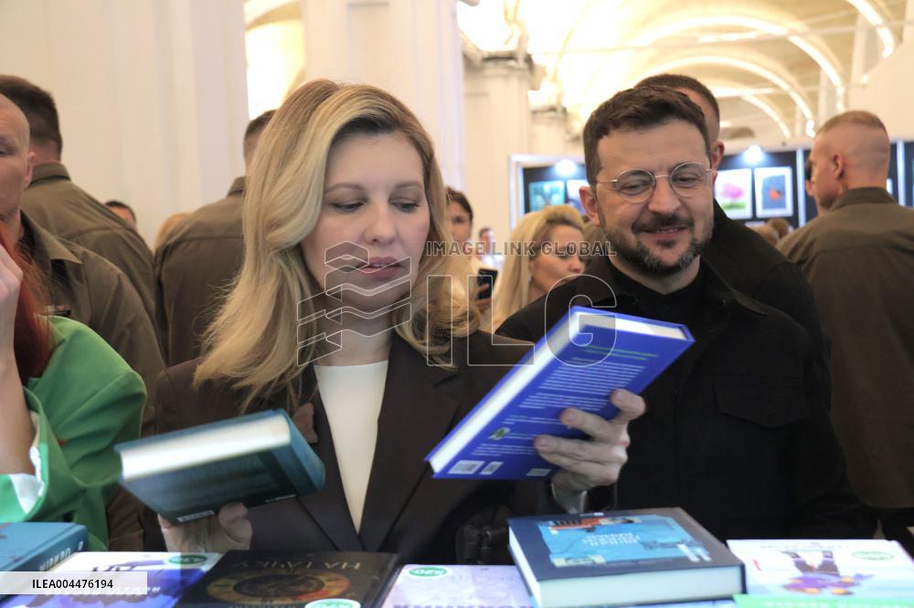 Ukraines President and First Lady visit Book Arsenal Festival in Kyiv