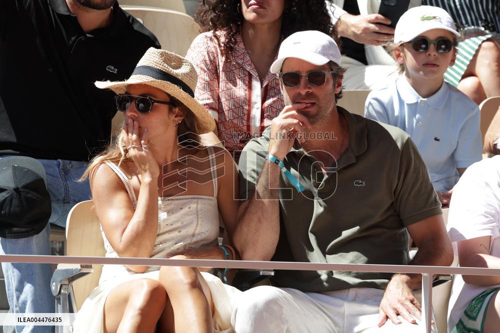 2025 French Open - Celebrities In Stands Day 6 NB