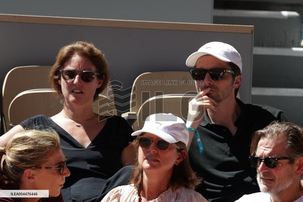 2025 French Open - Celebrities In Stands Day 6 NB