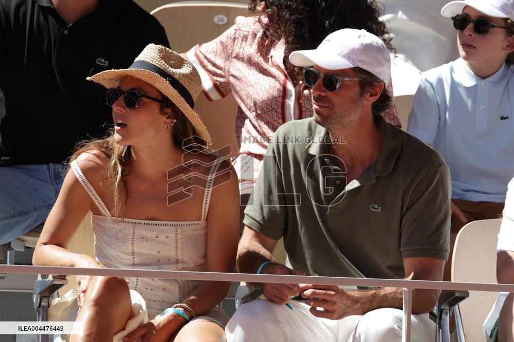 2025 French Open - Celebrities In Stands Day 6 NB