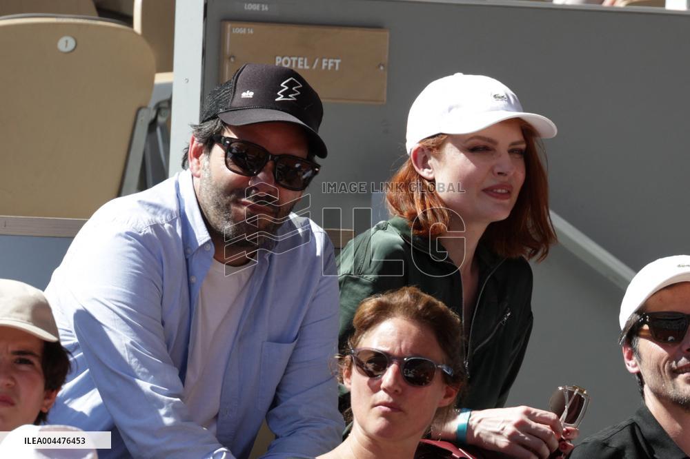 2025 French Open - Celebrities In Stands Day 6 NB