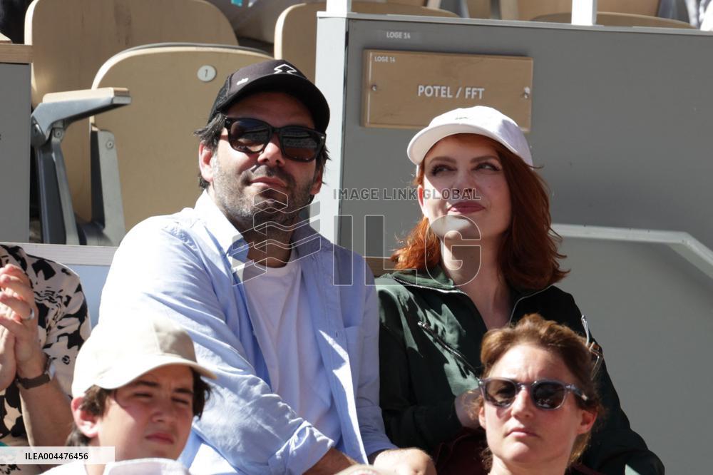 2025 French Open - Celebrities In Stands Day 6 NB