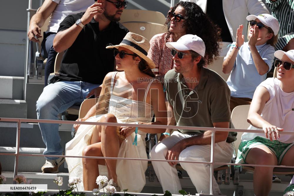 2025 French Open - Celebrities In Stands Day 6 NB