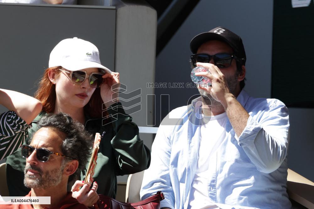 2025 French Open - Celebrities In Stands Day 6 NB