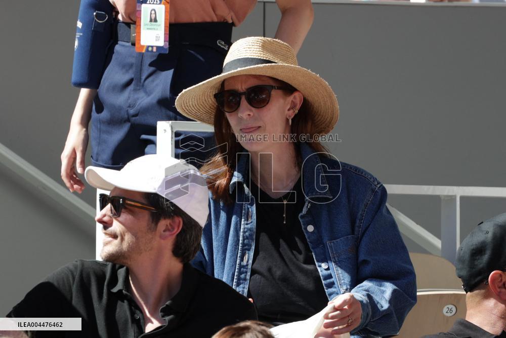 2025 French Open - Celebrities In Stands Day 6 NB